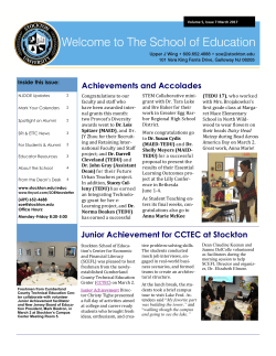 Achievements and Accolades Junior Achievement for CCTEC at