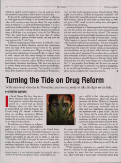 Turning the Tide on Drug Reform
