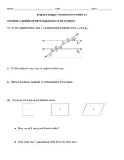 17. ​In the diagram below, line ​T ​is a transversal to parallel lines