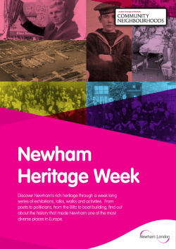 Newham Heritage Week