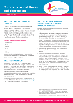 Chronic physical illness and depression