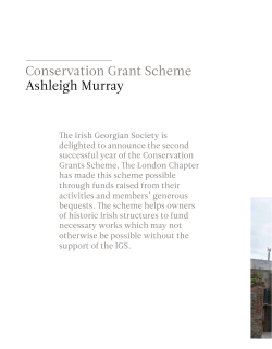 Conservation Grant Scheme 2015