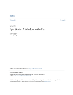Epic Simile: A Window to the Past