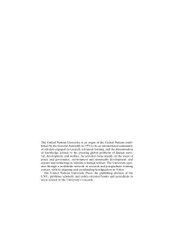 From civil strife to civil society: Civil and military
