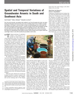 Spatial and Temporal Variations of Groundwater Arsenic in South