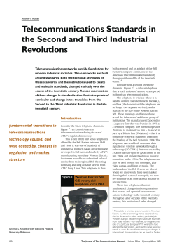 Telecommunications Standards in the Second and Third Industrial