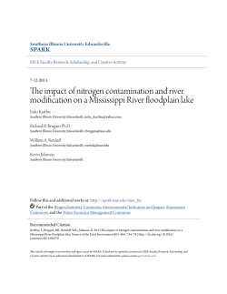 The impact of nitrogen contamination and river