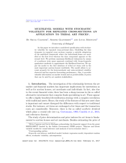 Multilevel Models with Stochastic Volatility for - e