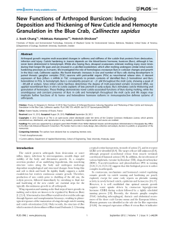 New Functions of Arthropod Bursicon: Inducing Deposition and