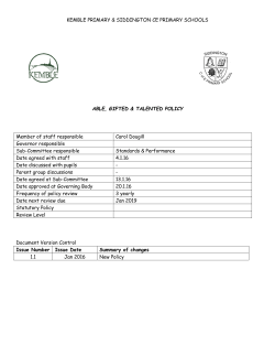 Able, Gifted and Talented Policy