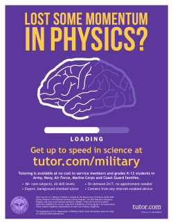 Lost some momentum - Military tutors.com