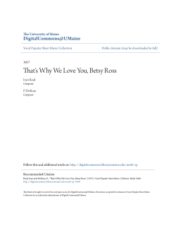 That`s Why We Love You, Betsy Ross