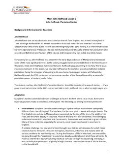 Meet John Halfhead Lesson 2 Background Information for Teachers