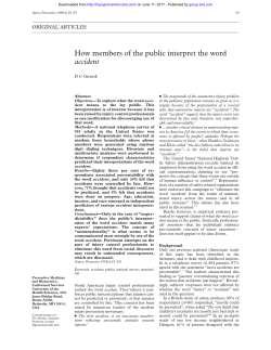 How members of the public interpret the word