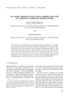 HERDING WITH COSTLY OBSERVATION AND AN UNKNOWN