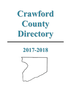 Official Directory - Crawford County Wisconsin