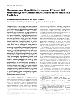 Macroporous Monolithic Layers as Efficient 3