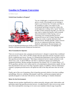 Gasoline to Propane Conversion - the Sustainable Business Program