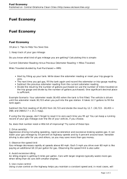 Fuel Economy - Central Oklahoma Clean Cities