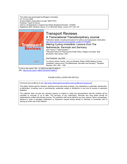 Making Cycling Irresistible - Victoria Transport Policy Institute