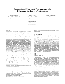 Compositional May-Must Program Analysis