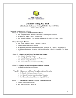 General Catalog 2013-2014 - Instituto de Banca y Comercio