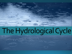2. The Hydrological Cycle