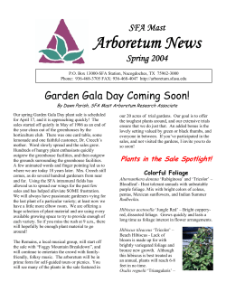 Spring - SFA Gardens