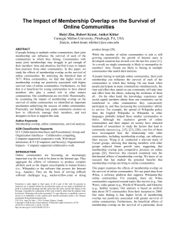 The impact of membership overlap on the survival of