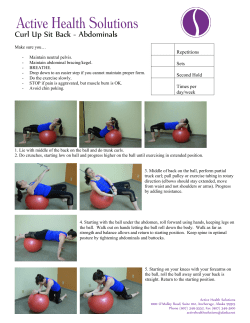 Curl Up Sit Back - Abdominals