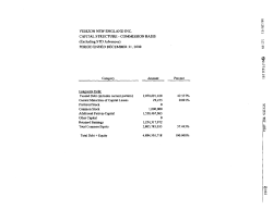 CAPITAL STRUCTURE - COMMISSION BASIS PERlOD ENDED