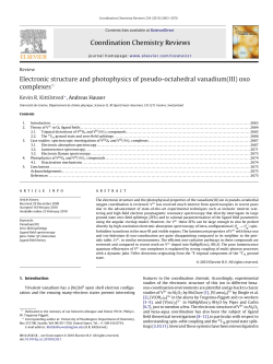 Electronic structure and photophysics of pseudo