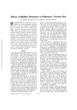 Effects of Bladder Distention on Pulmonary Vascular Bed