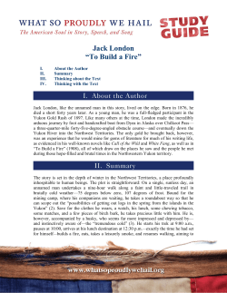 To Build a Fire - What So Proudly We Hail