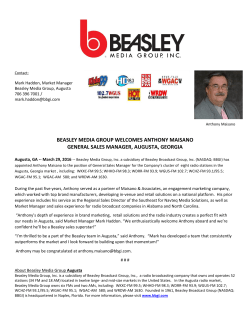 beasley media group welcomes anthony maisano general sales