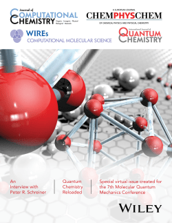 An Interview with Peter R. Schreiner Quantum Chemistry Reloaded