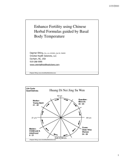 Enhance Fertility using Chinese Herbal Formulas