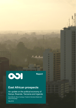 East African prospects: an update on the political economy of Kenya