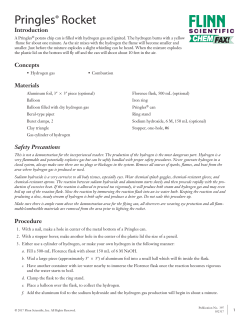 Pringles&reg; Rocket - Flinn Scientific