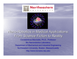 Nano-Robotics in Medical Applications: From Science Fiction to