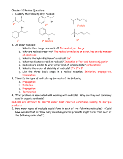 1. Classify the following alkyl halides