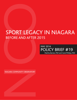 sport legacy in niagara