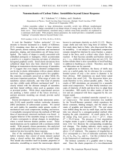 Nanomechanics of Carbon Tubes: Instabilities beyond Linear