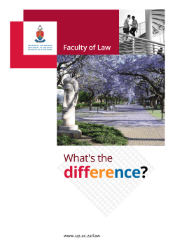 (Law), BCom (Law) - University of Pretoria