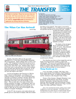 The Milan Car Has Arrived! - Oregon Electric Railway Museum