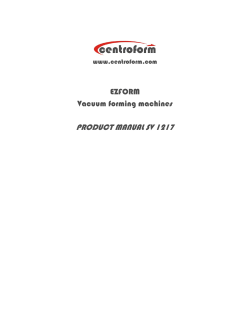 product manual sv 1217