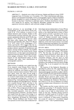 Seabirds Between Alaska and Hawaii