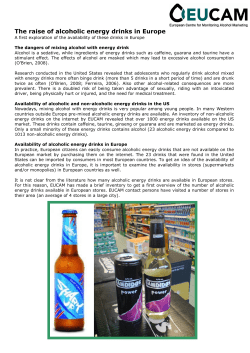 The raise of alcoholic energy drinks in Europe
