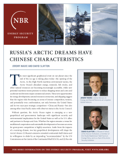 russia`s arctic dreams have chinese characteristics