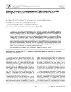 Differential Association of Body Mass Index and Fat Distribution with